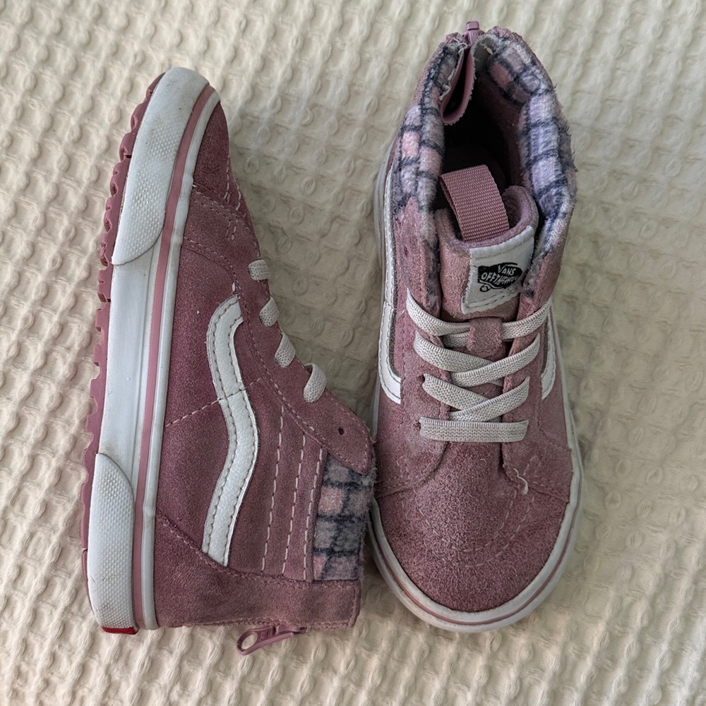 Girls high top Vans size 9 toddler